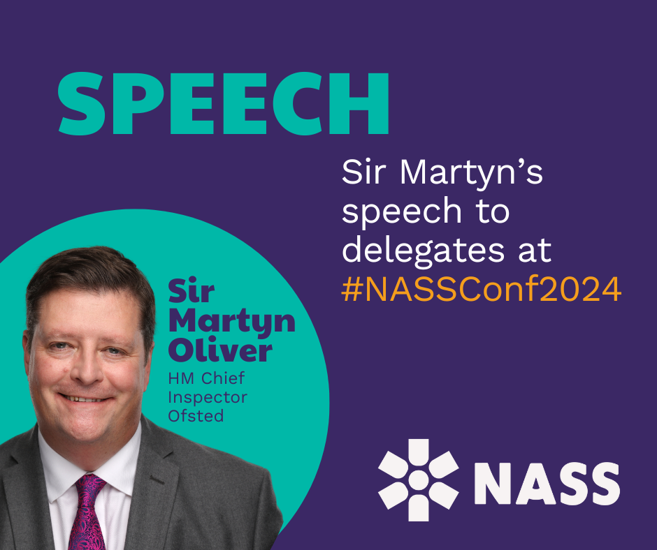 Sir Martyn’s speech at NASS Conference 2024